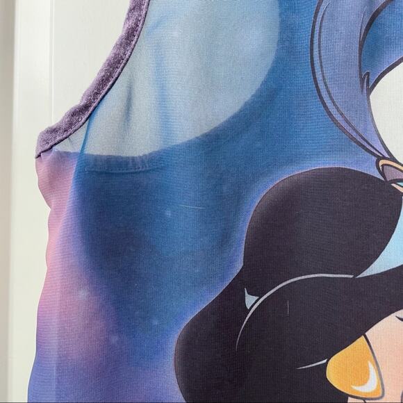 Disney Aladdin Sheer Tank Top Purple Medium - Picture 4 of 10